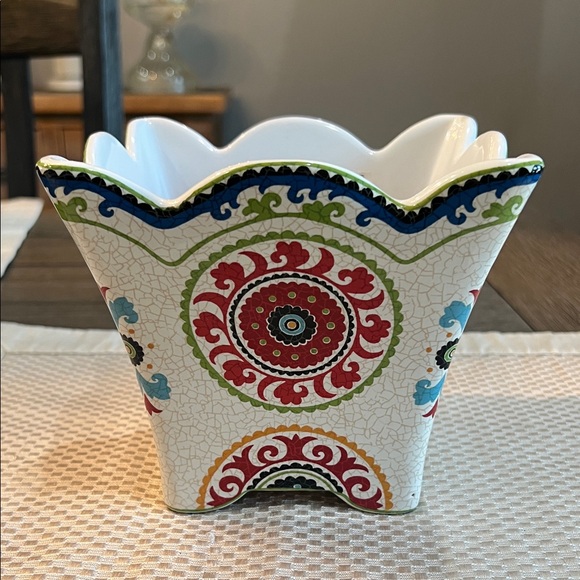 222 Fifth Multicolor Ceramic Planter - Picture 5 of 16